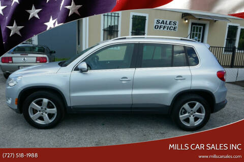 2010 Volkswagen Tiguan for sale at MILLS CAR SALES INC in Clearwater FL