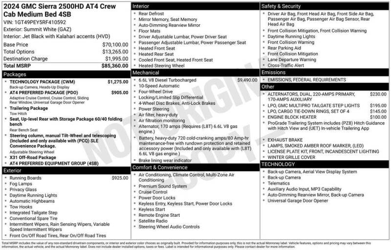 2024 GMC Sierra 2500HD