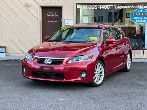 2011 Lexus CT 200h for sale at Eagle Auto Sale LLC in Holbrook MA