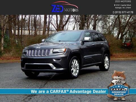 2014 Jeep Grand Cherokee for sale at Zed Motors in Raleigh NC