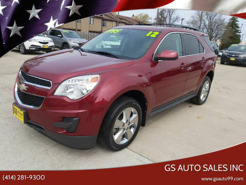 2012 Chevrolet Equinox for sale at GS AUTO SALES INC in Milwaukee WI
