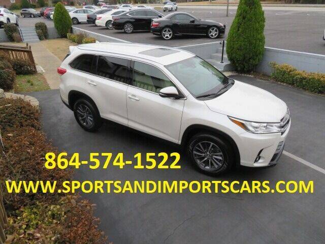 2019 Toyota Highlander for sale at Sports & Imports INC in Spartanburg SC