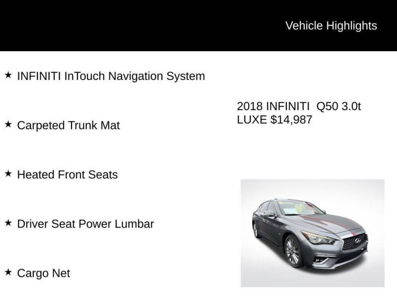 2018 Infiniti Q50 3.0T Luxe