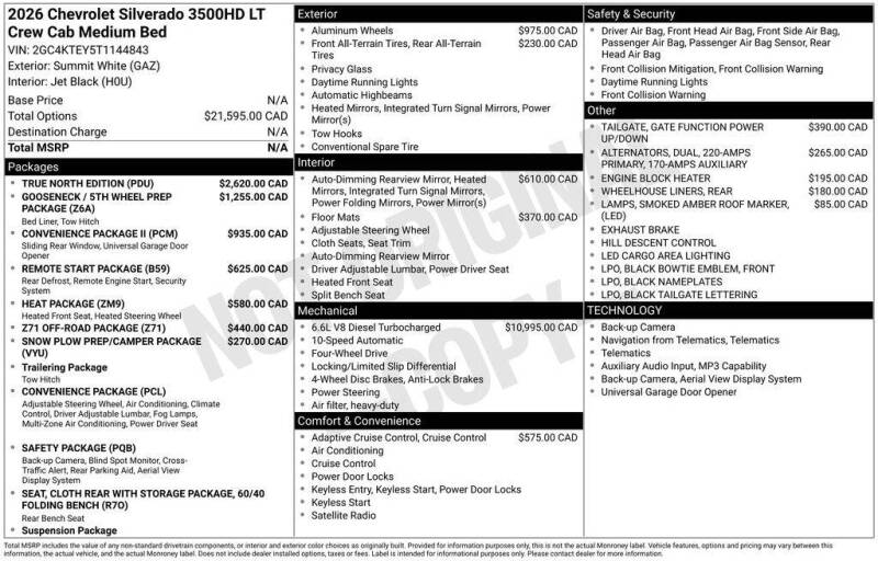 2026 Chevrolet Silverado 3500HD