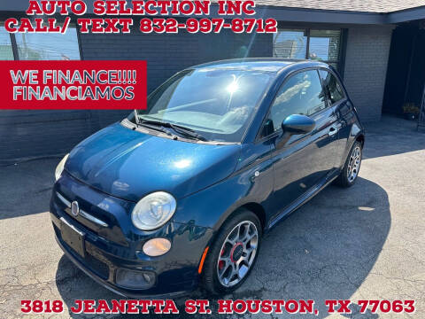 2015 FIAT 500 for sale at Auto Selection Inc. in Houston TX