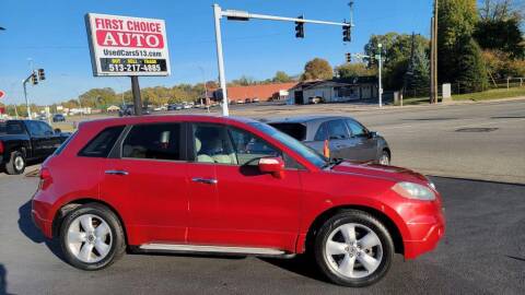2008 Acura RDX for sale at FIRST CHOICE AUTO Inc in Middletown OH