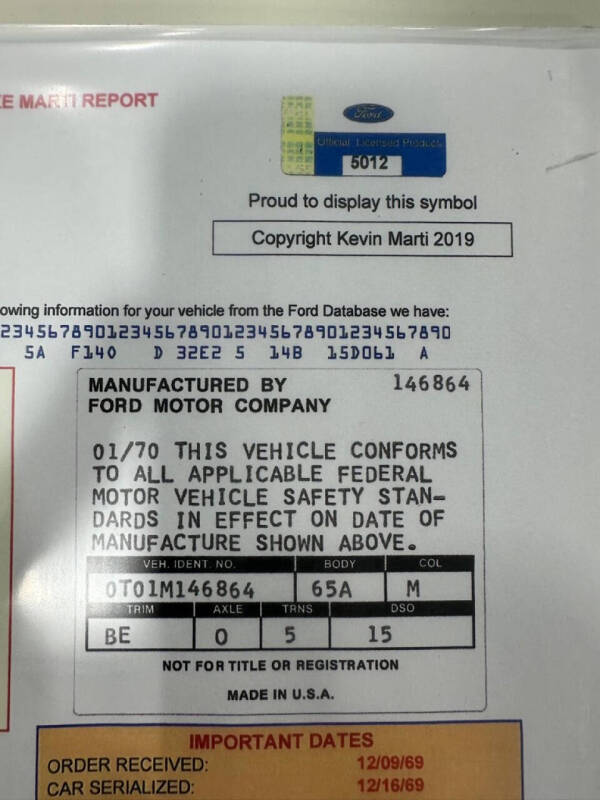 1970 Ford Mustang