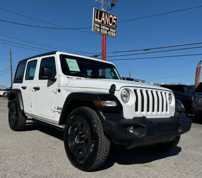 2018 Jeep Wrangler Unlimited for sale at LLANOS AUTO SALES LLC in Dallas TX