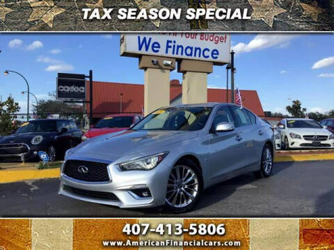 2020 Infiniti Q50 for sale at American Financial Cars in Orlando FL