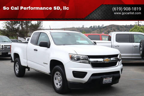 2016 Chevrolet Colorado for sale at So Cal Performance SD, llc in San Diego CA