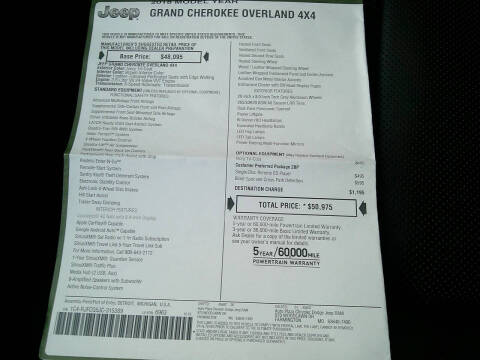2018 Jeep Grand Cherokee Overland