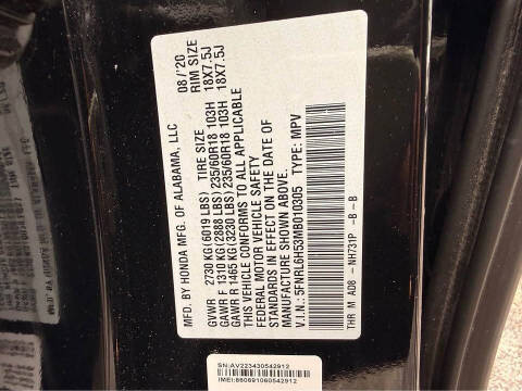 2021 Honda Odyssey EX