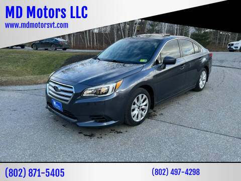 2016 Subaru Legacy for sale at MD Motors LLC in Williston VT