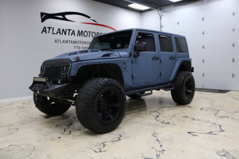 2017 Jeep Wrangler Unlimited for sale at Atlanta Motorsports in Roswell GA