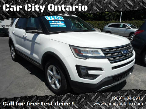 2016 Ford Explorer for sale at Car City Ontario in Ontario CA