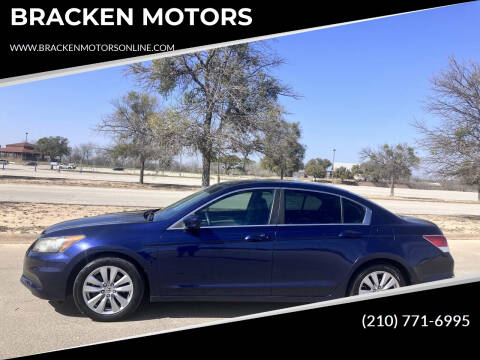 2012 Honda Accord for sale at BRACKEN MOTORS in San Antonio TX