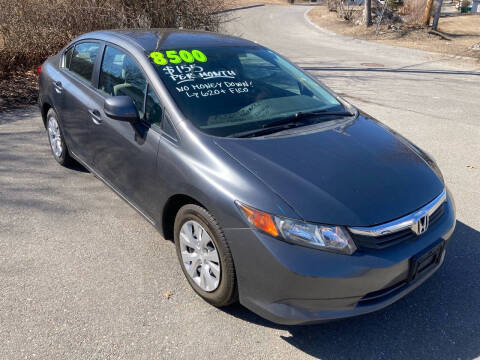 2012 Honda Civic for sale at Twin City Auto in Fitchburg MA