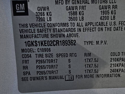 2012 GMC Yukon XL SLT