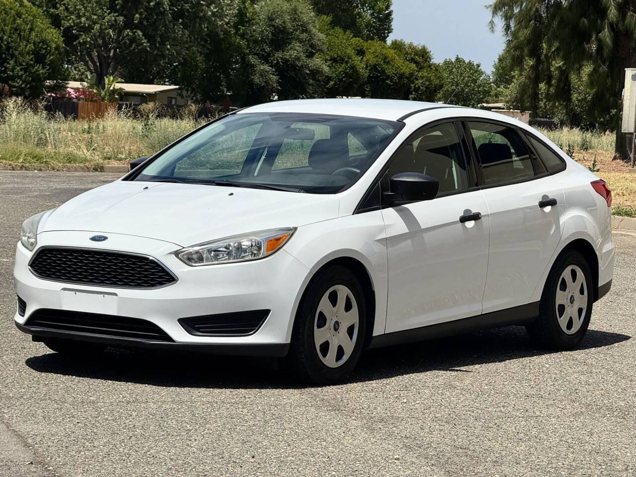 White 2017 Ford Focus S S 4dr Sedan 1