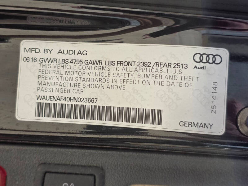 2017 Audi A4 2.0T quattro Premium Plus