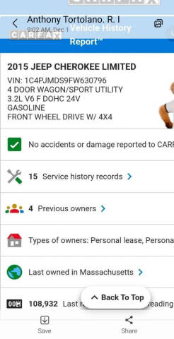 2015 Jeep Cherokee Limited