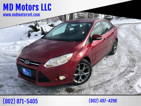 2013 Ford Focus for sale at MD Motors LLC in Williston VT