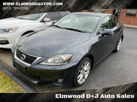 2011 Lexus IS 350 for sale at Elmwood D+J Auto Sales in Agawam MA