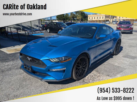 2019 Ford Mustang for sale at CARite of Oakland in Oakland Park FL