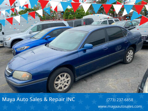 2004 Chevrolet Impala for sale at Maya Auto Sales & Repair INC in Chicago IL