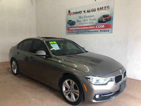 2016 BMW 3 Series for sale at Antonio's Auto Sales in South Houston TX