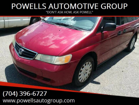 2002 Honda Odyssey for sale at POWELLS AUTOMOTIVE GROUP in Gastonia NC