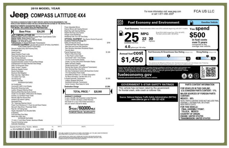 2018 Jeep Compass Latitude
