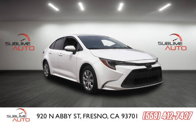 2020 Toyota Corolla for sale at SUBLIME AUTO in Fresno, CA