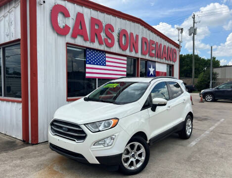 2018 Ford EcoSport for sale at Cars On Demand 2 in Pasadena TX