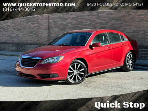 2013 Chrysler 200 for sale at Quick Stop Motors in Kansas City MO