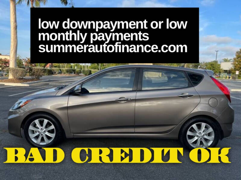2013 Hyundai Accent for sale at SUMMER AUTO FINANCE in Costa Mesa CA