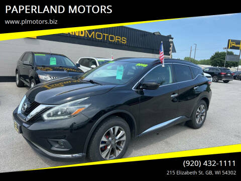 2018 Nissan Murano for sale at PAPERLAND MOTORS - Fresh Inventory in Green Bay WI