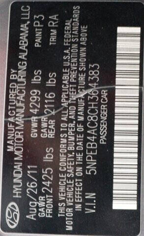 2012 Hyundai Sonata GLS