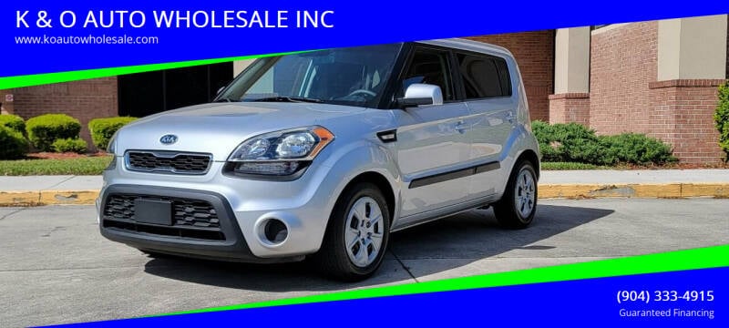 2012 Kia Soul for sale at K & O AUTO WHOLESALE INC in Jacksonville FL