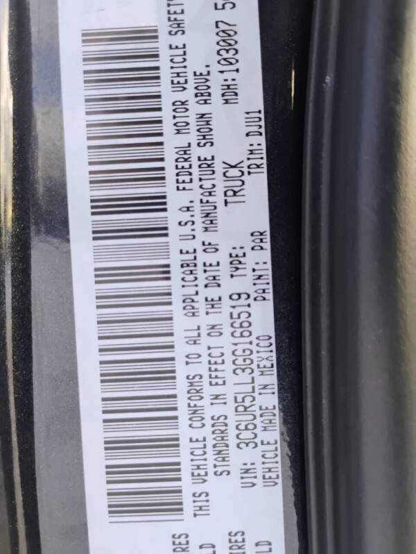 2016 RAM 2500 Laramie Limited