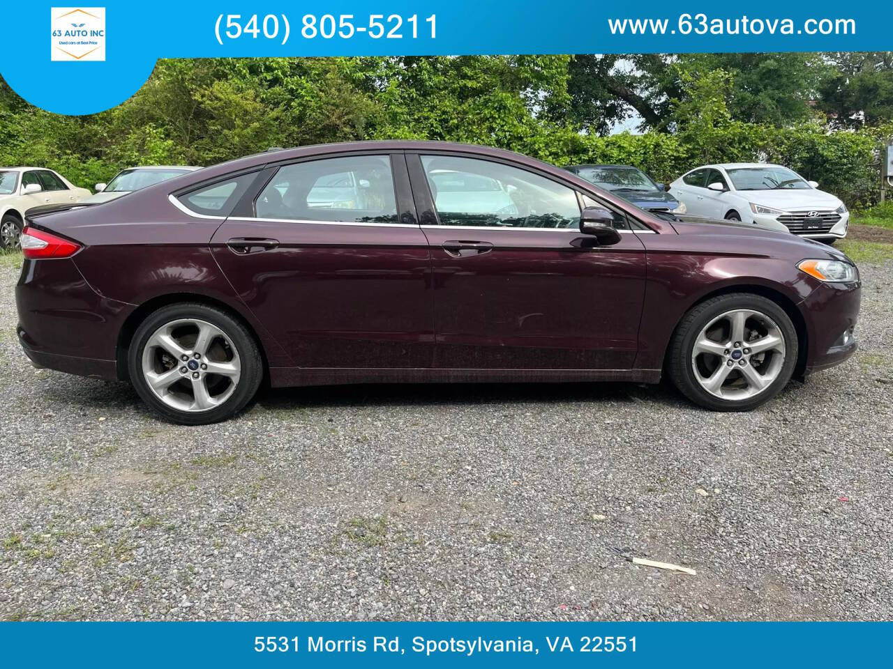 2013 Ford Fusion for sale at 63 Auto Inc in Spotsylvania, VA