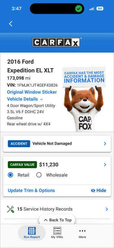 2016 Ford Expedition EL XLT