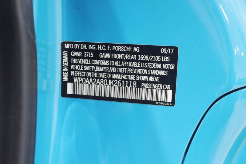 2018 Porsche 718 Cayman