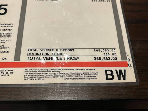 1991 Chevrolet Corvette ZR1