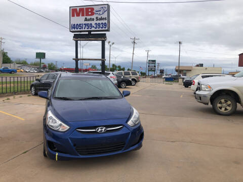 2015 Hyundai Accent for sale at MB Auto Sales in Oklahoma City OK