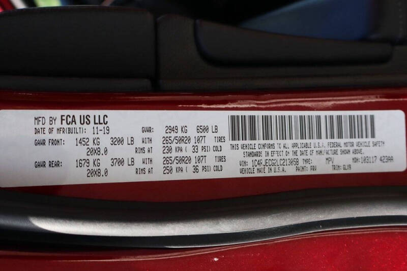 2020 Jeep Grand Cherokee Overland