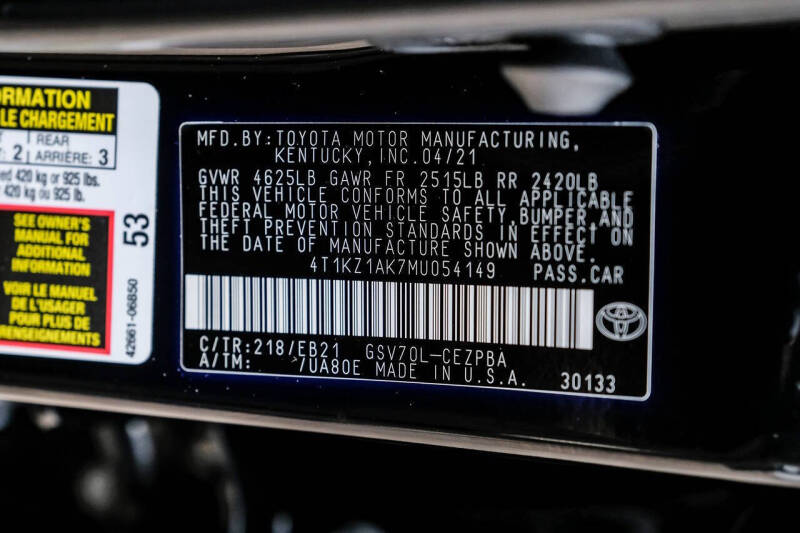 2021 Toyota Camry TRD