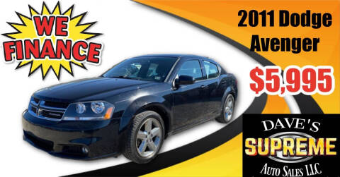 2011 Dodge Avenger for sale at Daves Supreme Auto Sales LLC in Gallipolis OH