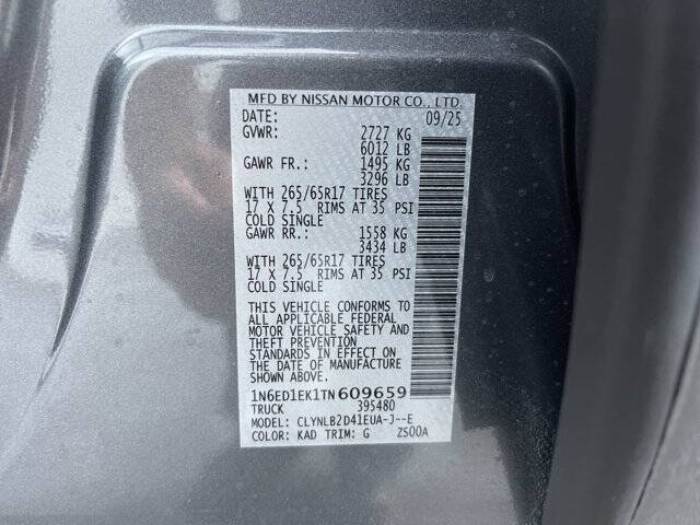 2026 Nissan Frontier SV