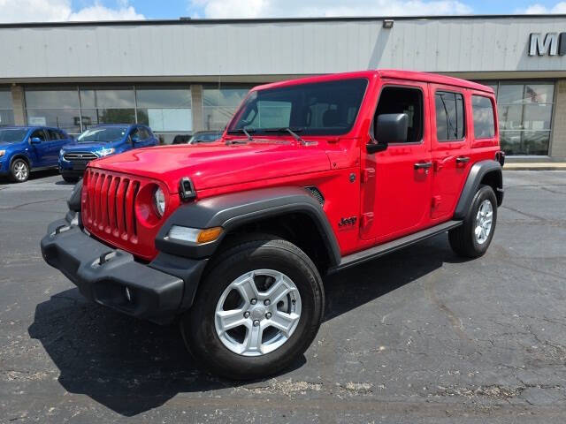 Used 2022 Jeep Wrangler Unlimited Sport S with VIN 1C4HJXDG3NW264480 for sale in Bellefontaine, OH